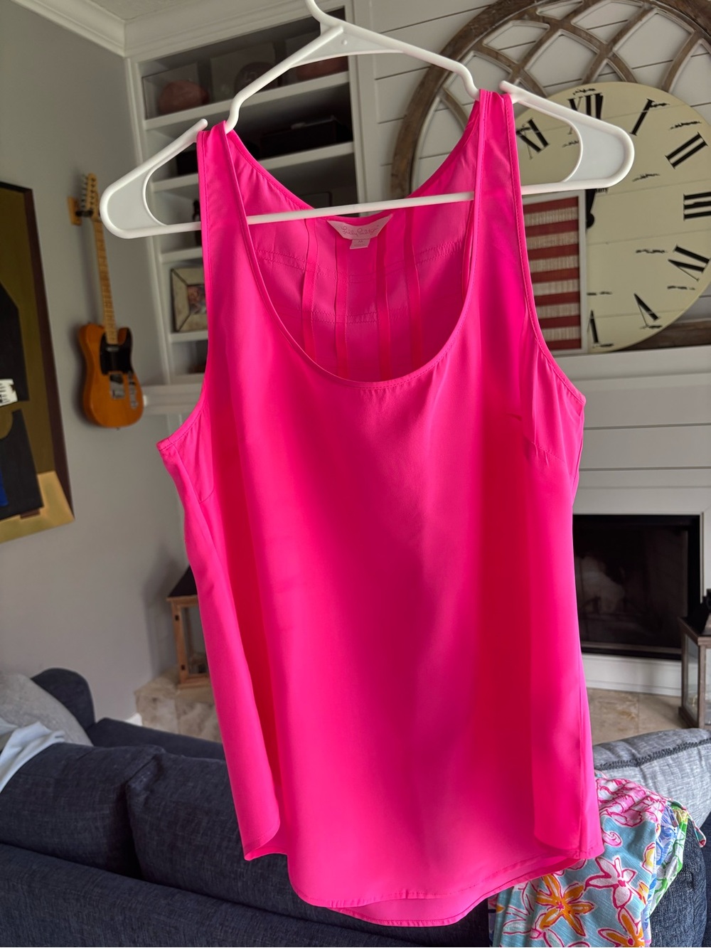 Lilly Pulitzer Hot Pink Scoop Neck Camisole